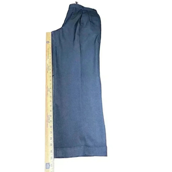 Brooks Brothers Pants Men 36x31 Navy Blue 100% Wool Slacks - Picture 8 of 9